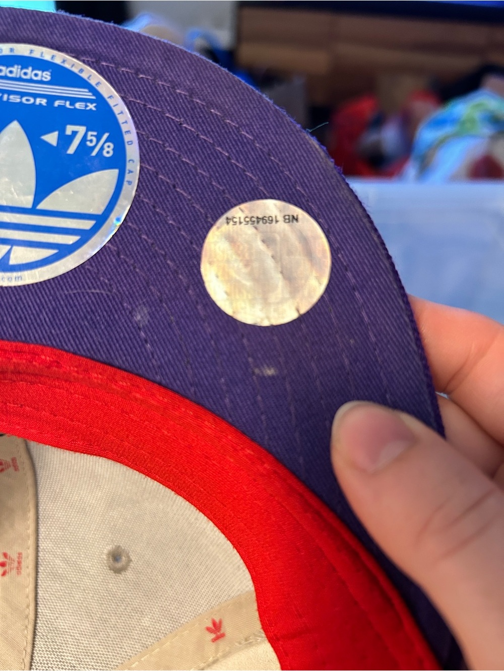 adidas Purple and Red Snapback Hat - Picture 4 of 11